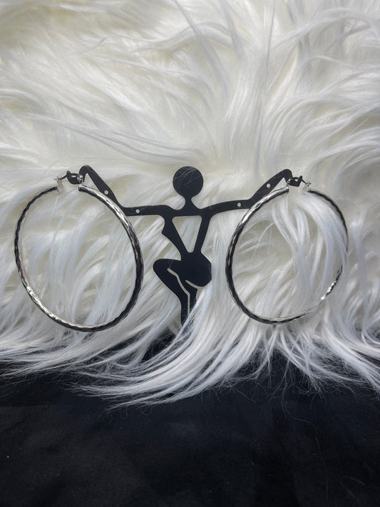 Hoop Earrings (80mm Diameter)