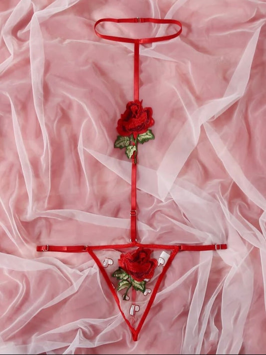 Plus Size Red Teddy