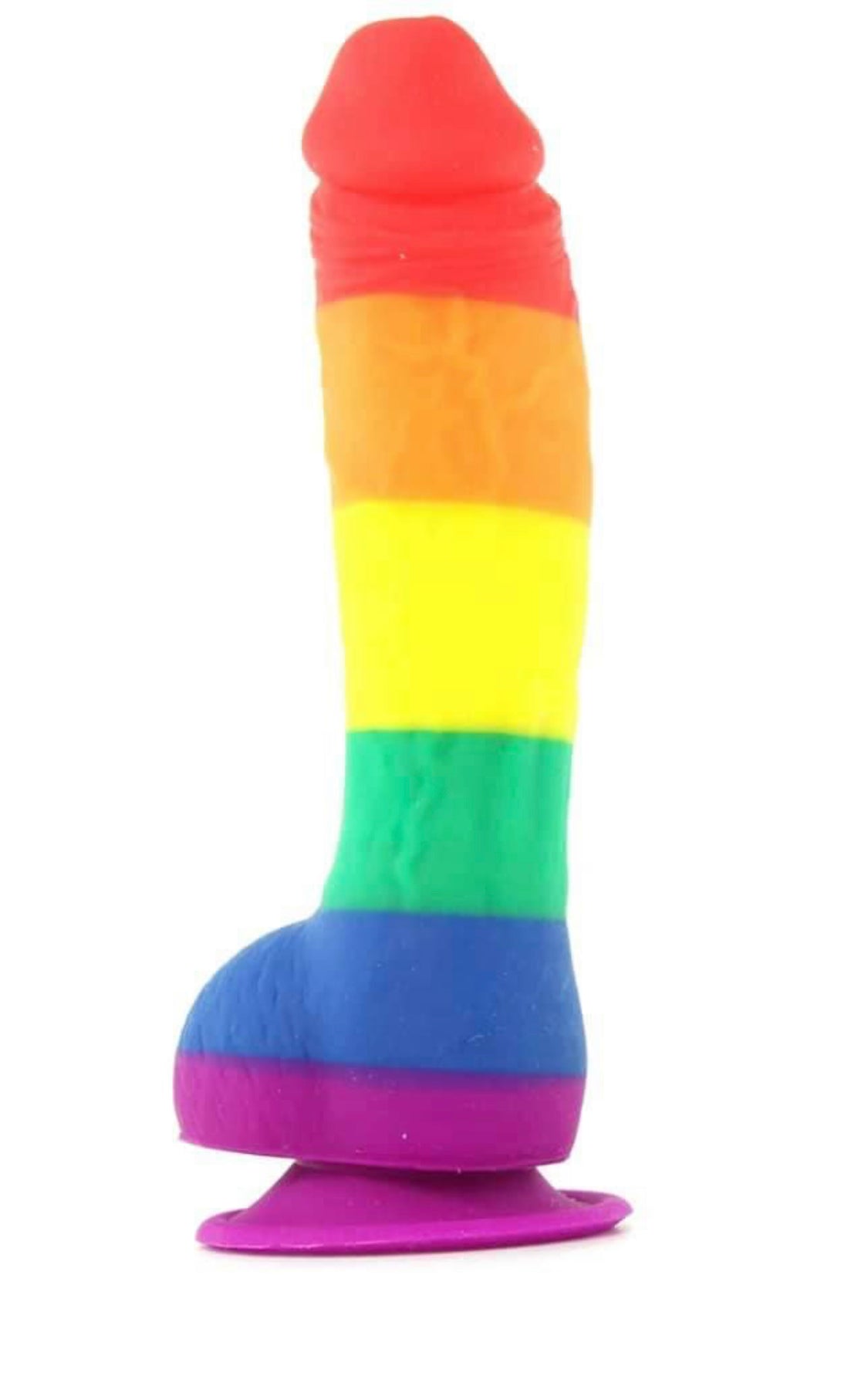 Rainbow Dildo w/ Suction Cup Base