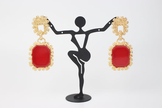 Textured Dangle Earrings