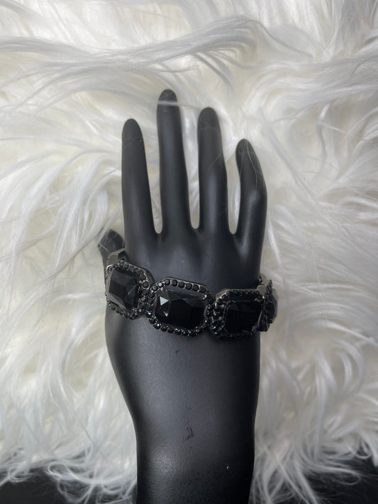 Black Rhinestone Bracelet