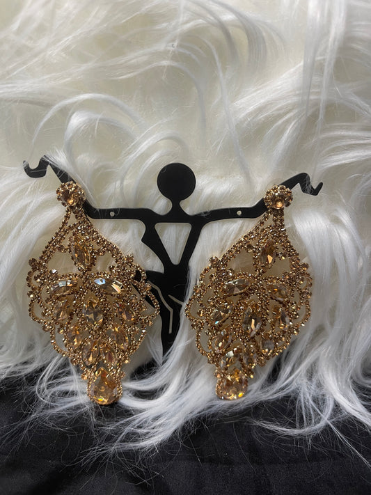 Topaz Rhinestone Earrings