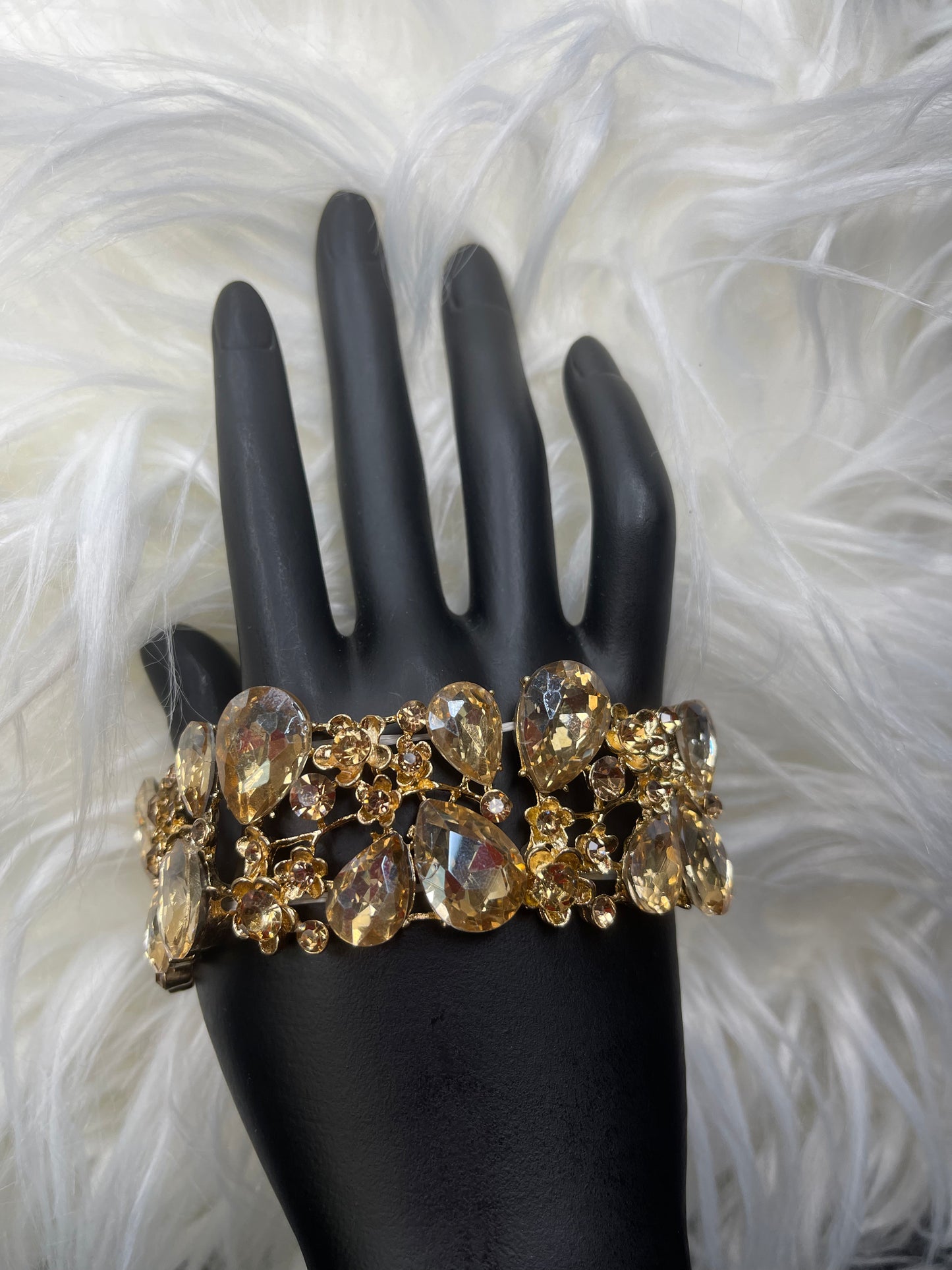 Topaz Rhinestone Bracelet