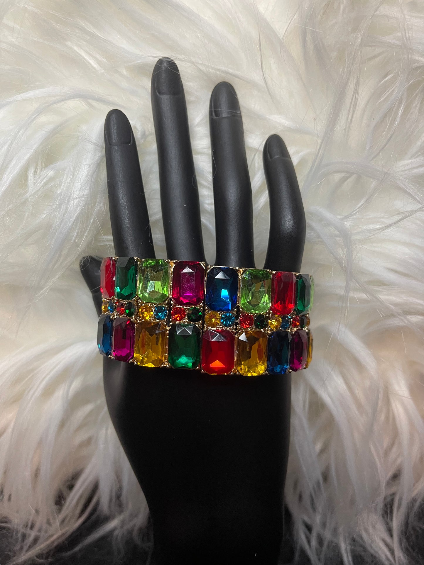 Multi Colored Rhinestone Bracelet